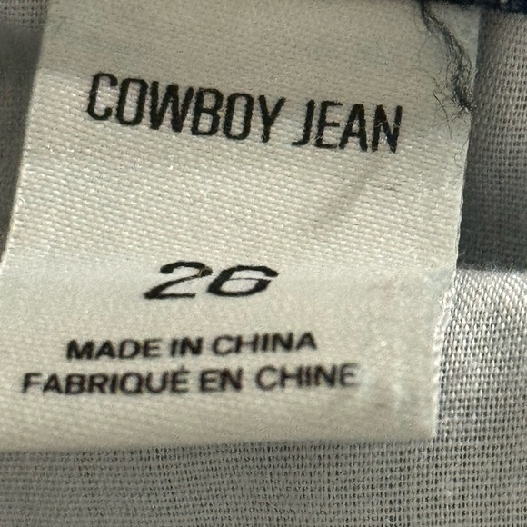 BDG High Waisted Cowboy Horseshoe Denim Jeans size 26 Urban Outfitters Concert - Picture 13 of 14